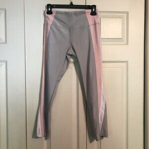 VOGO ATHLETICA Small Gray Pink Leggings Gym Workout Athletic Athleisure Lounge